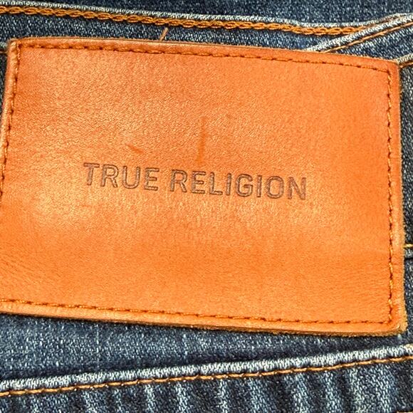True Religion Geno Dk Blue Big Slim Denim Jeans Men's Size 40 x 24 - Picture 4 of 8